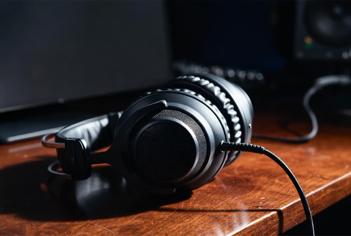 Casque audio filaire studio